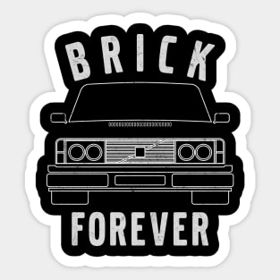 Vintage Brick Forever Sticker